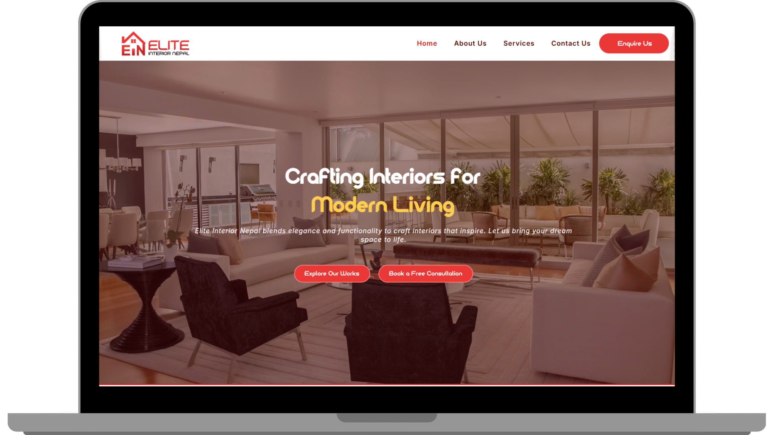 Elite Interior Website