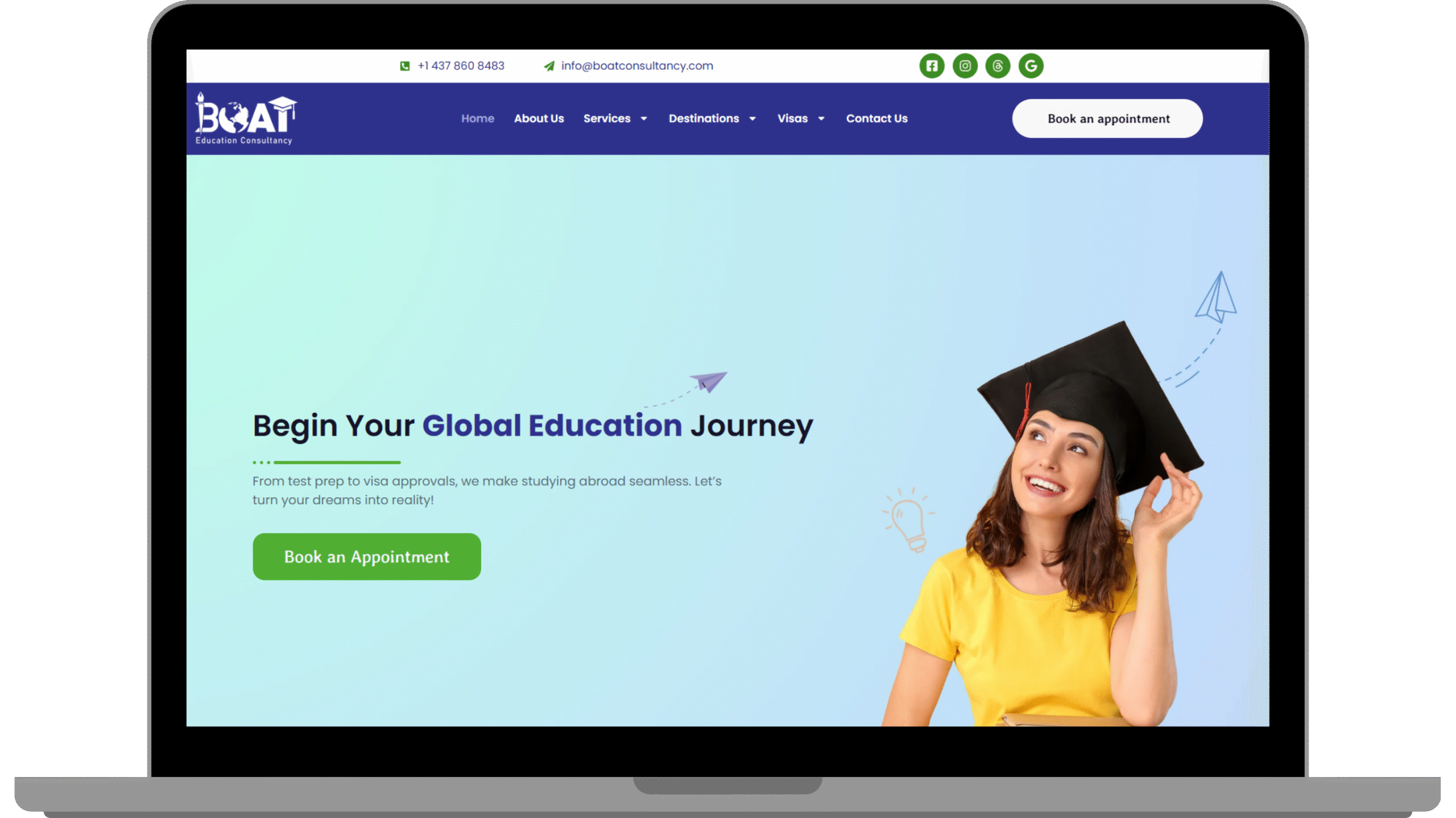 Boat Education Consultancy Website