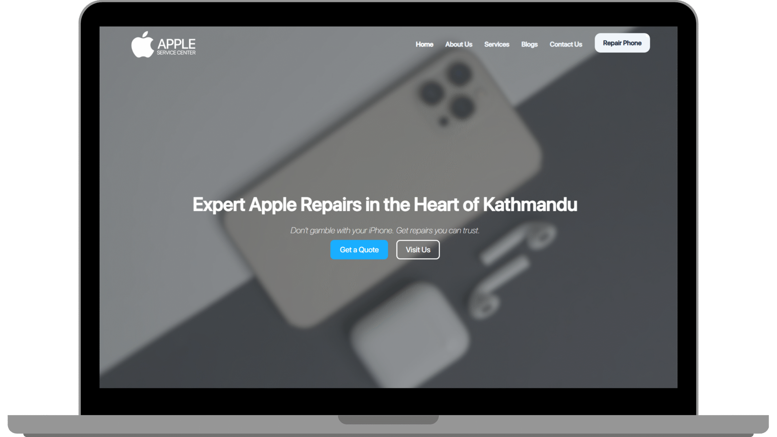 Apple Service Center Website